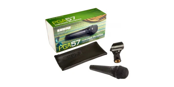 Micrófono Dinámico Shure PGA57-LC Cardioide XLR Profesional para Instrumentos, Amplificadores y Batería