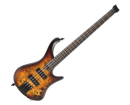Bajo Eléctrico Sin Cabeza Ibanez EHB1500DEF Dragon Eye Burst Flat Bass Workshop de 4 Cuerdas con Pastillas Nordstrand y EQ Vari-Mid