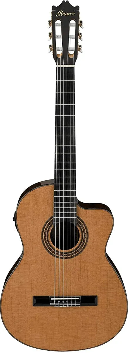 Guitarra Clásica Electroacústica Ibanez GA6CE con Cutaway, Pastilla Ibanez Undersaddle y Preamp AEQ-2T con Afinador Integrado