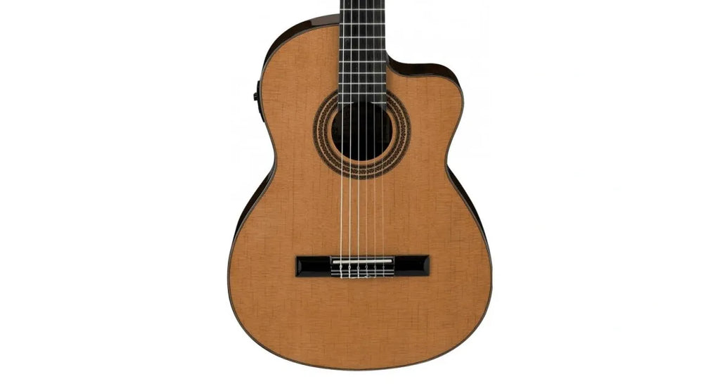 Guitarra Clásica Electroacústica Ibanez GA6CE con Cutaway, Pastilla Ibanez Undersaddle y Preamp AEQ-2T con Afinador Integrado
