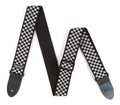Tahalí Dunlop D38-31BK Correa para Guitarra y Bajo Ajustable Diseño Blanco y Negro