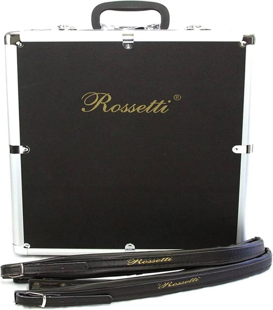 Acordeón Rossetti Tono Fa 31 Botones 12 Bajos Modelo ROS3112FBERD Rojo Profesional Diatónico Norteño