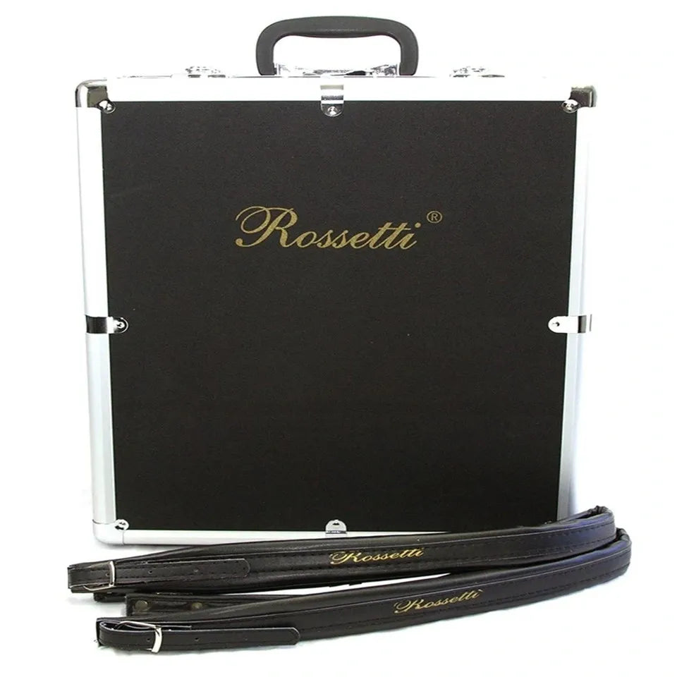 Acordeón Rossetti 3112 Tricolor FBE Fa 31 Botones 12 Bajos con Estuche y Correas Profesional