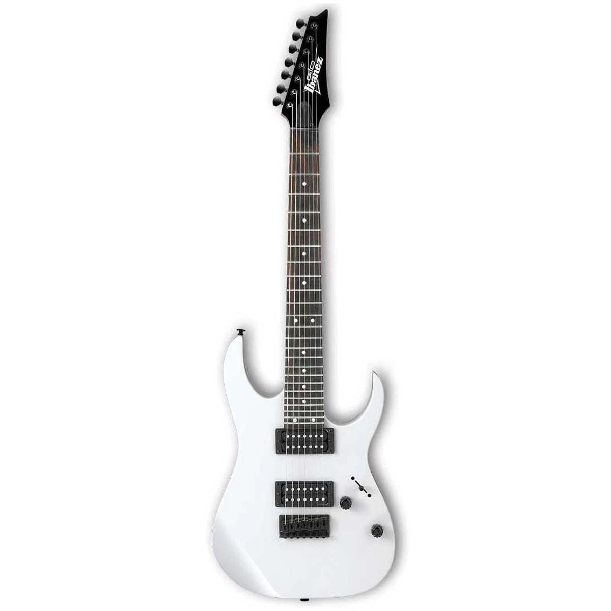 Guitarra Eléctrica Ibañez GRG7221WH GIO RG 7 Cuerdas Blanca