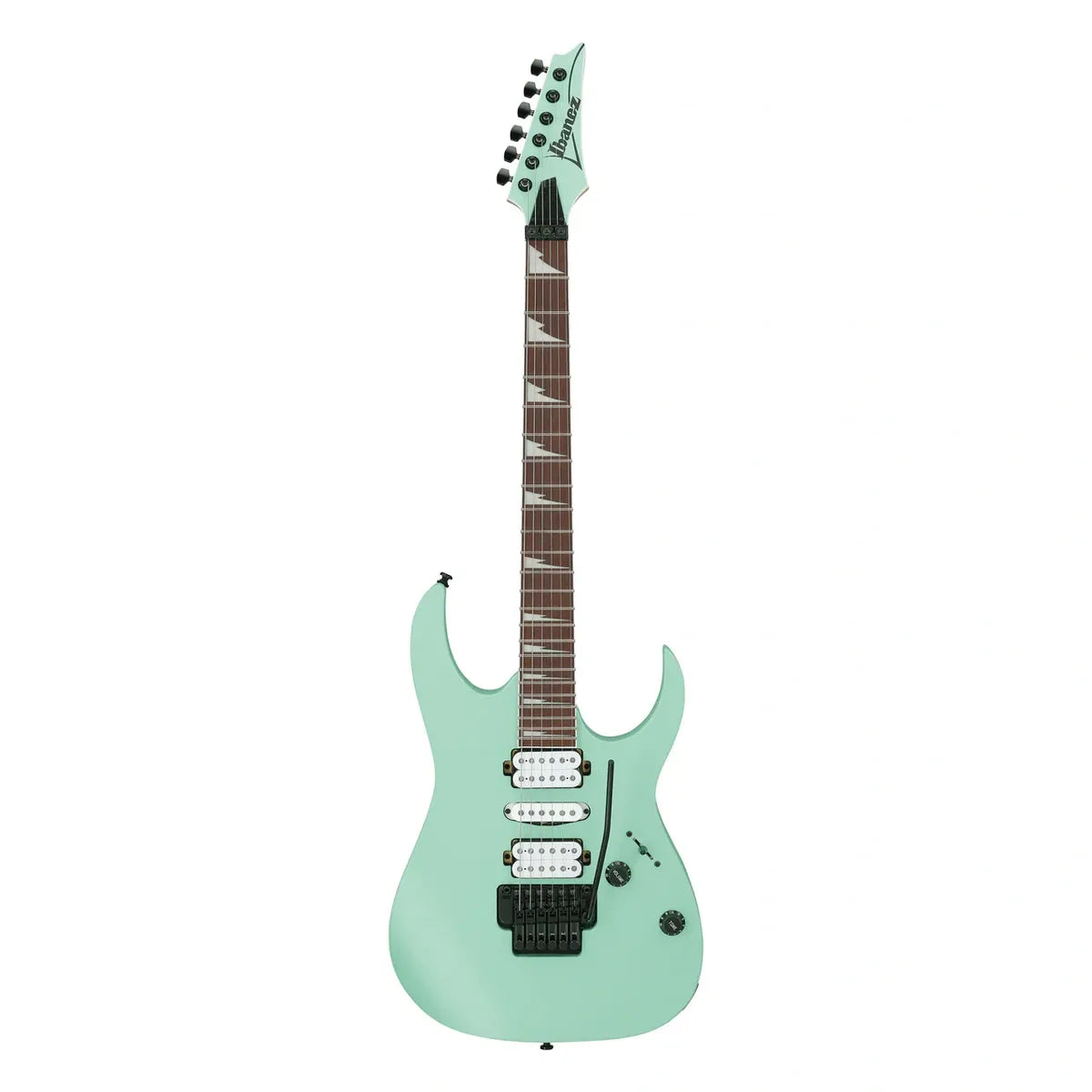 Guitarra Eléctrica Ibanez RG470DX-SFM Sea Foam Green Matte con Pastillas Quantum HSH y Puente Edge-Zero II