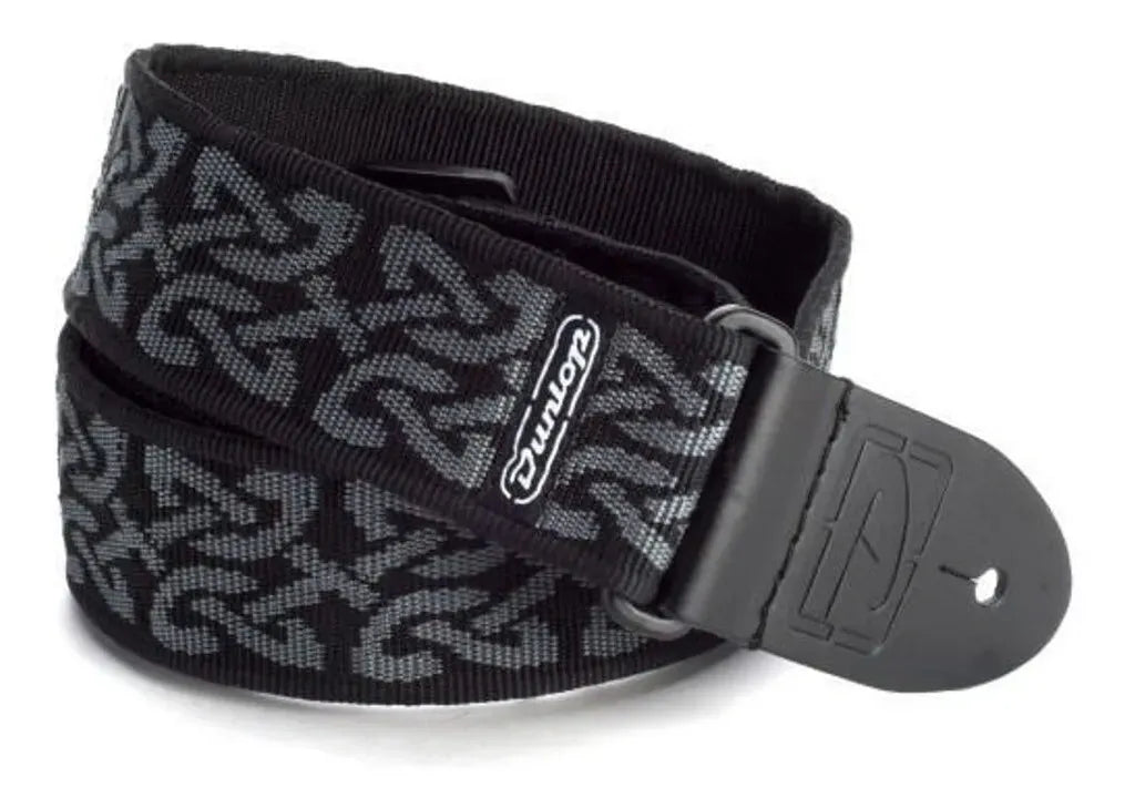 Tahalí Dunlop D38-14GY Correa para Guitarra y Bajo Ajustable Diseño Celtic Grey