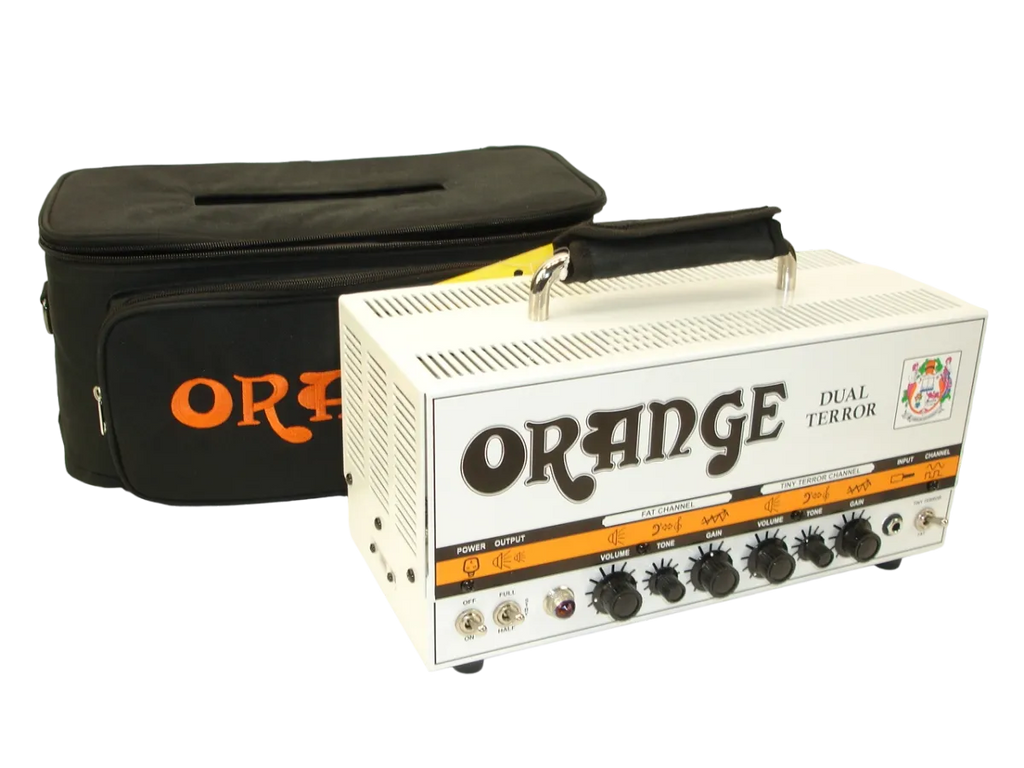 Amplificador para Guitarra Eléctrica Orange Dual Terror DT30-H 30W Cabezal a Válvulas 2 Canales con Power Scaling 30/15/7W Sonido Británico Profesional