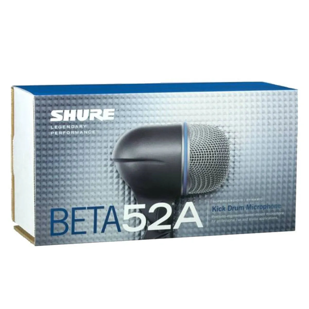 Micrófono para Bombo Shure Beta 52A Dinámico Supercardioide Profesional XLR para Batería y Bajo de Alto Impacto