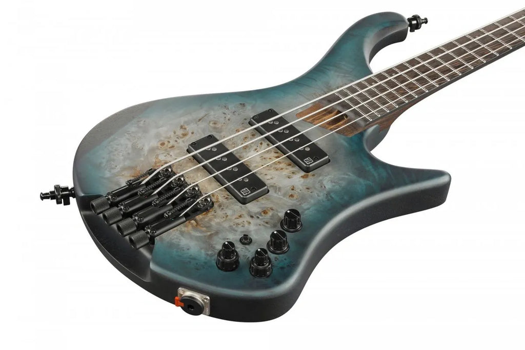 Bajo Eléctrico Sin Cabeza Ibanez EHB1500CTF Bass Workshop Cosmic Blue Starburst Flat de 4 Cuerdas