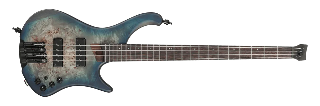 Bajo Eléctrico Sin Cabeza Ibanez EHB1500CTF Bass Workshop Cosmic Blue Starburst Flat de 4 Cuerdas
