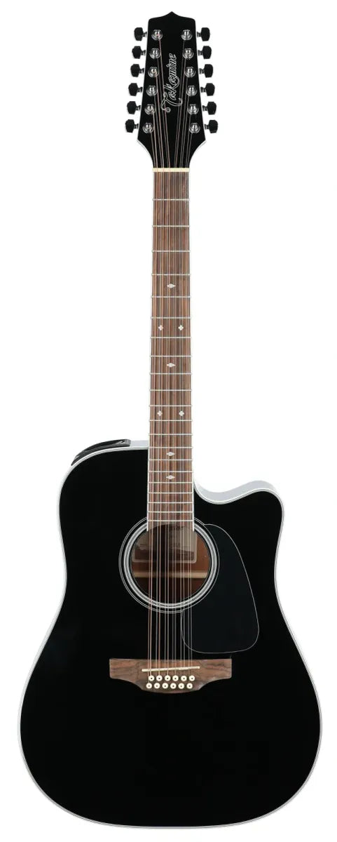 Guitarra Electroacústica Takamine GD38CE BLK Negra Dreadnought Cutaway con Previo TP-3G