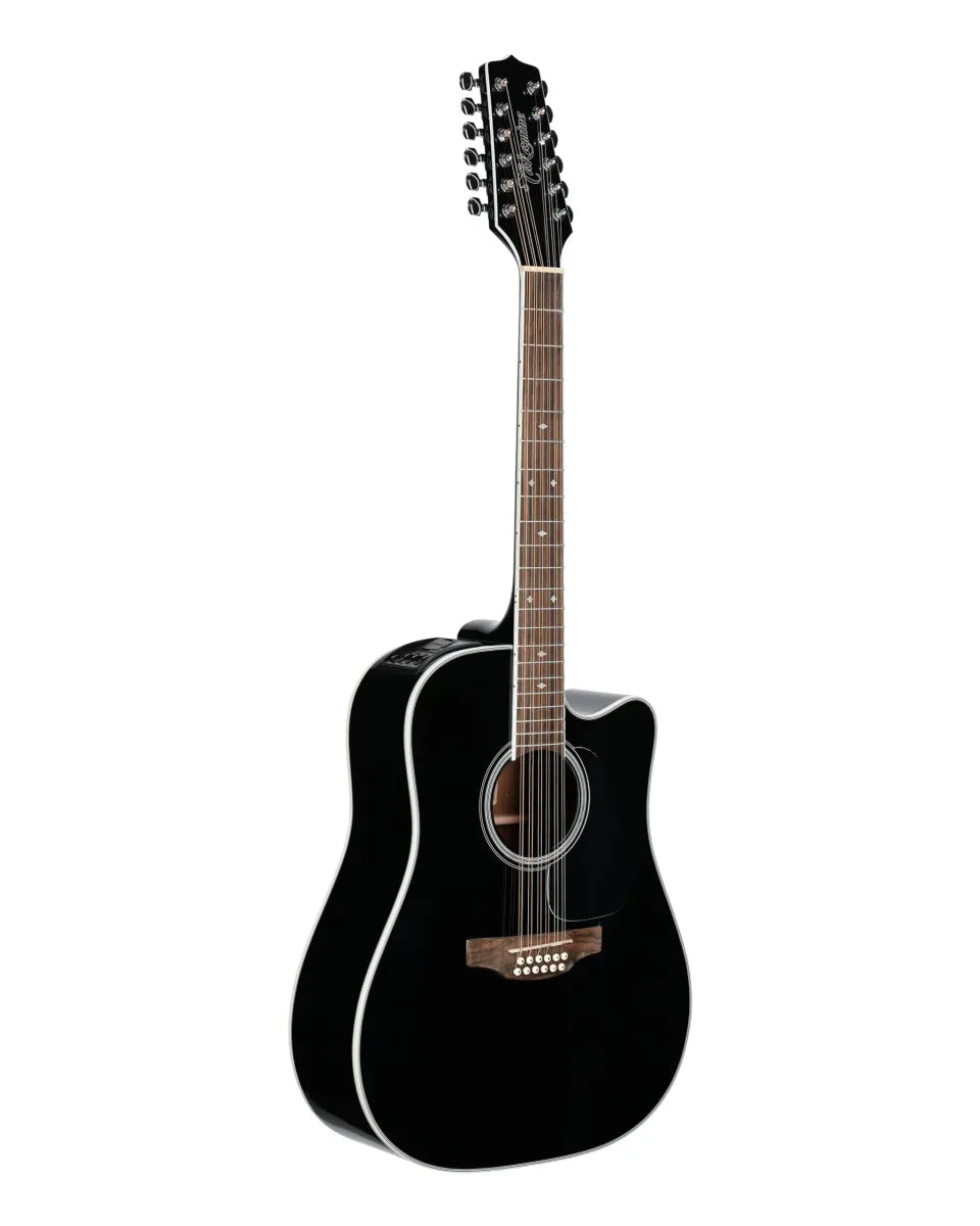 Guitarra Electroacústica Takamine GD38CE BLK Negra Dreadnought Cutaway con Previo TP-3G
