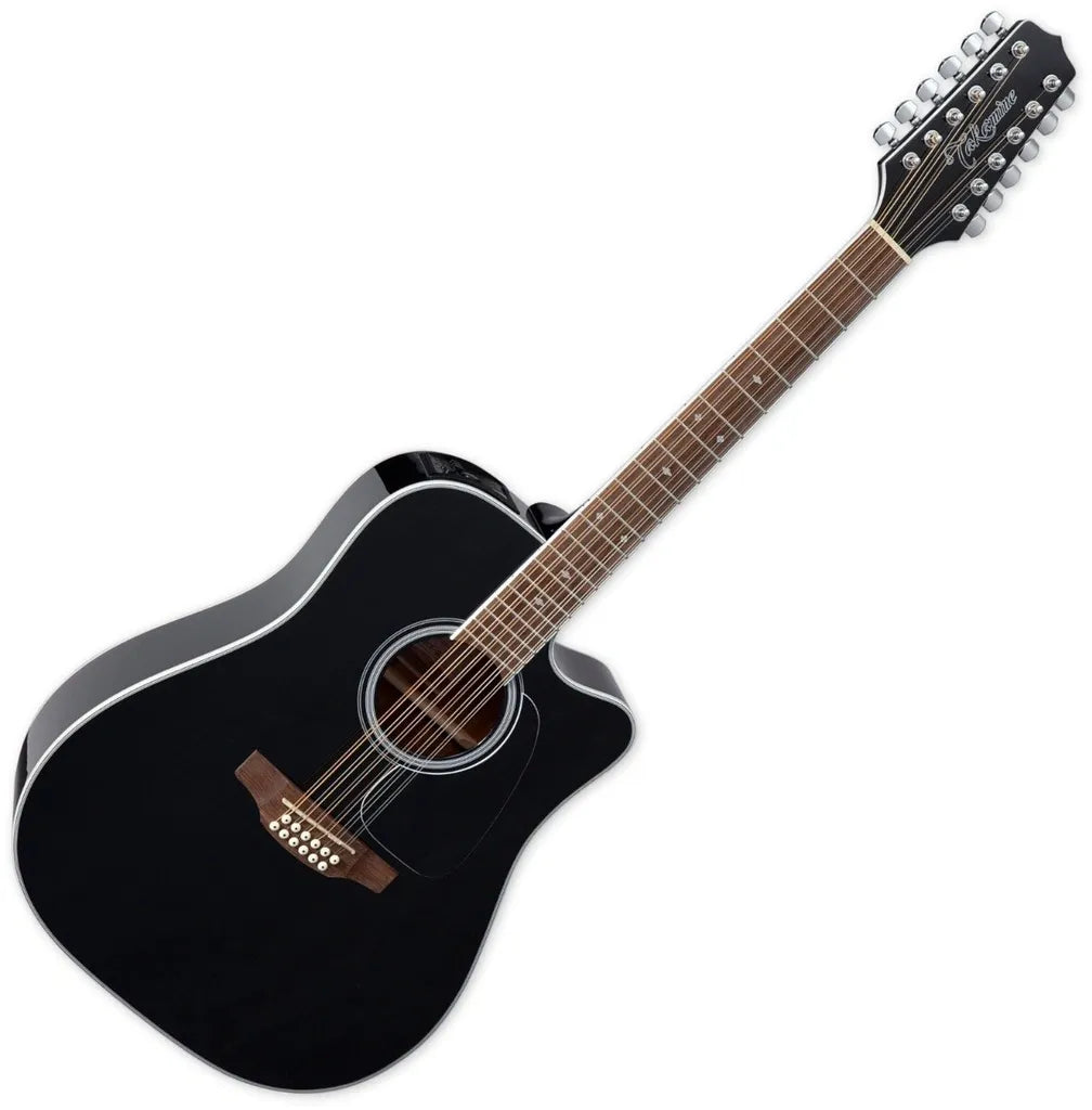 Guitarra Electroacústica Takamine GD38CE BLK Negra Dreadnought Cutaway con Previo TP-3G