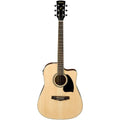 Guitarra Electroacústica Ibanez PF15ECE-NT Natural High Gloss Cutaway con Afinador Integrado