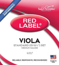 Cuerdas para Viola Super Sensitive Red Label 4107 Juego Completo Núcleo de Acero Tensión Media 15" a 16.5"
