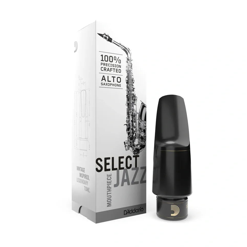 Boquilla para Saxofón Alto D'Addario Select Jazz D6M Cámara Media | MJS-D6M-MB