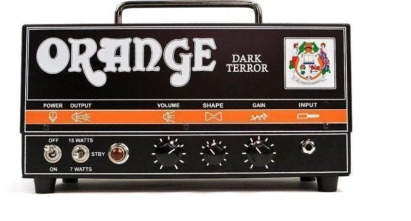 Amplificador para Guitarra Eléctrica Orange Dark Terror DA15-H 15W Cabezal a Válvulas High Gain con FX Loop y Control Shape Profesional