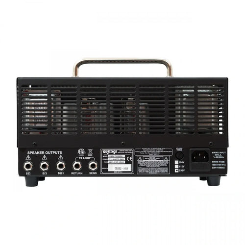 Amplificador para Guitarra Eléctrica Orange Dark Terror DA15-H 15W Cabezal a Válvulas High Gain con FX Loop y Control Shape Profesional