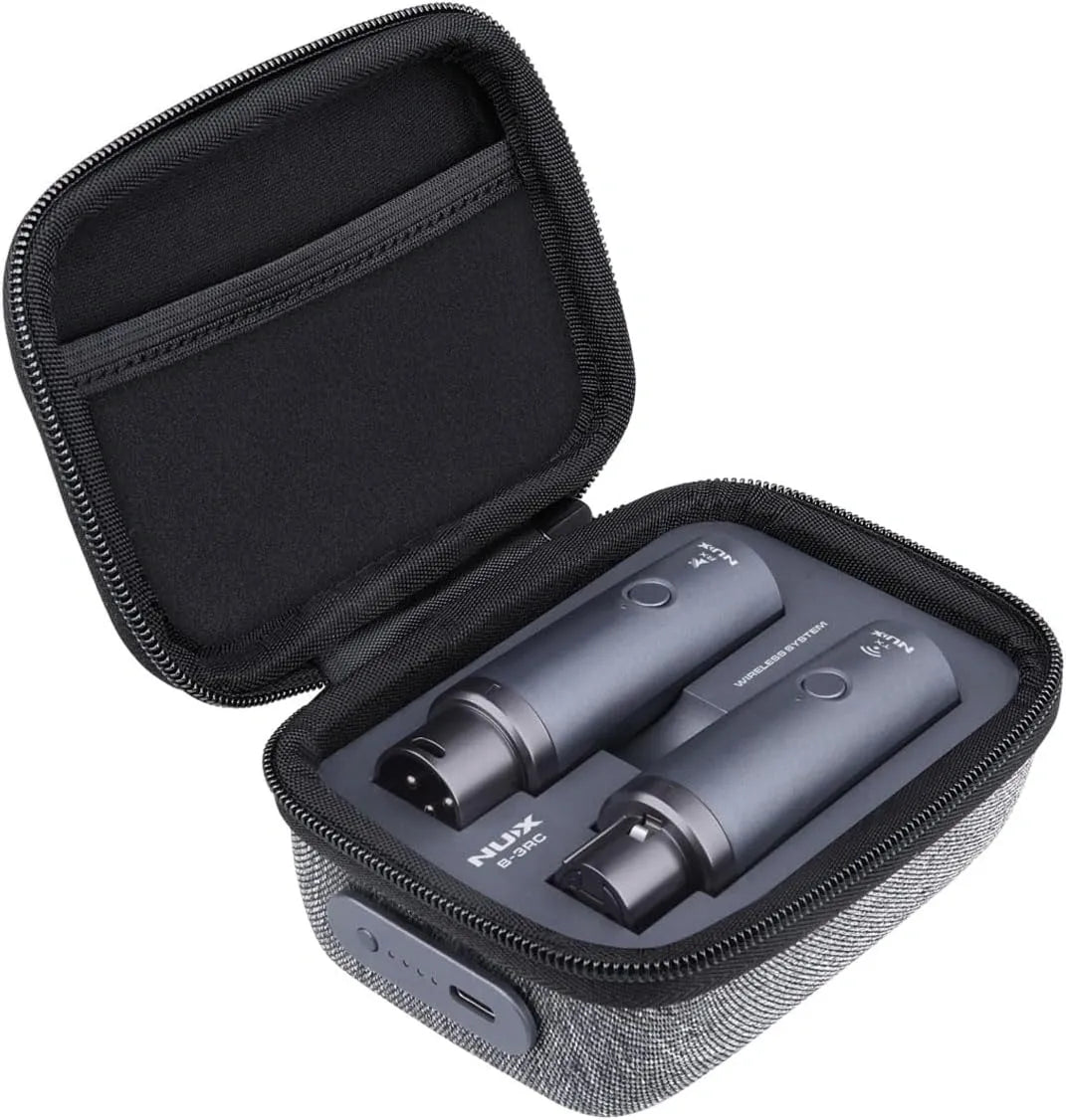 Sistema Inalámbrico de Mano NUX B-3RC 2.4GHz | Audio Hi-Res 24-bit, Latencia Ultra Baja y Alcance de 30 m