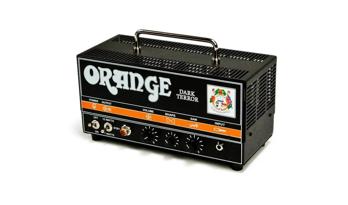 Amplificador para Guitarra Eléctrica Orange Dark Terror DA15-H 15W Cabezal a Válvulas High Gain con FX Loop y Control Shape Profesional