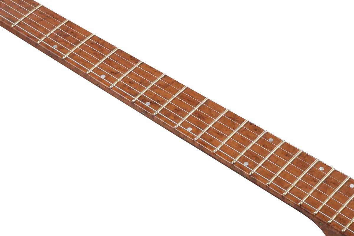 Guitarra Eléctrica Sin Cabeza Ibanez ICHI10VWM Ichika Nito Signature Vintage White Matte con Pastillas R-1 y Sistema dyna-MIX8