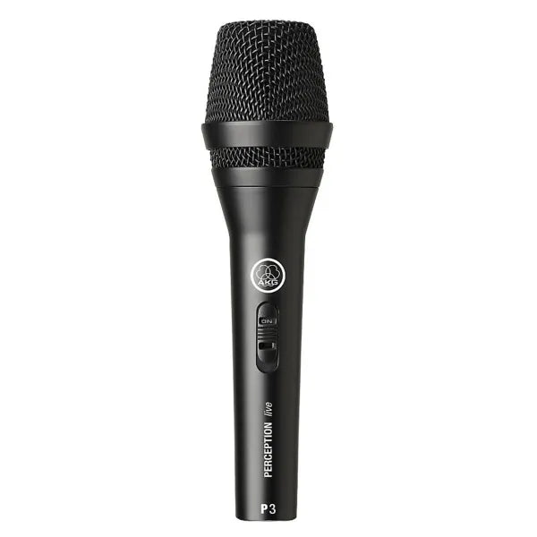 Micrófono Dinámico AKG P3S Cardioide con Interruptor XLR Profesional para Voz e Instrumentos
